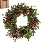 2dekans | House of Seasons Austin Kerstkrans - Ø50 cm -, Diversen, Ophalen of Verzenden, Zo goed als nieuw