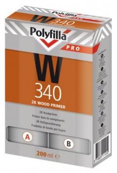 Polyfilla PRO W340 epoxy-vrije 2K Houtprimer per set van 200, Doe-het-zelf en Verbouw, Schildersmaterialen, Nieuw, Ophalen of Verzenden
