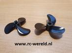 rc boot set 3 blad schroef 4 mm gat pos/neg 32 mm., Nieuw, Ophalen of Verzenden