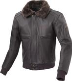 Bogotto Aviator Dark Brown Leather Motorcycle Jacket, Jas | textiel, Nieuw met kaartje, Bogotto, Heren