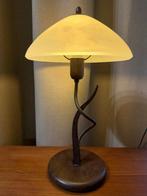 Tafellamp - Glas, Metaal - Paddenstoel lamp, Nieuw