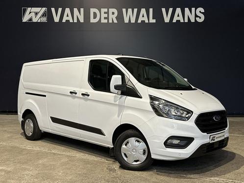 Ford Transit Custom 2.0 TDCI L2H1 Euro6 Airco | Camera | Nav, Auto's, Bestelauto's, Dealer onderhouden, Lease, Zwart, Handgeschakeld
