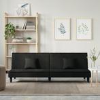 vidaXL Slaapbank fluweel zwart, Huis en Inrichting, Verzenden, Nieuw, Stof, 200 tot 250 cm