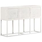 vidaXL Dressoir 115x30x76 cm massief mangohout, 100 tot 150 cm, Verzenden, Nieuw, 25 tot 50 cm