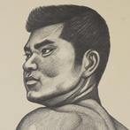 A Lithograph from Mishima Gos Book of Pictures of Wakamono