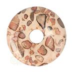 Kalkooliet - Leopardiet (oncoliet) Donut Nr 9 - Ø 4 cm, Verzenden, Nieuw