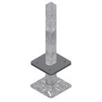 Rubberplaat 292 x 292 x 22 mm voor standpaal