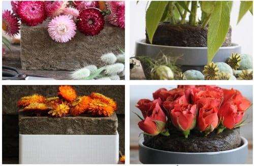 Sideau natural floral foam™ agrawool slab plaat 59x40x6 cm, Huis en Inrichting, Woonaccessoires | Kunstplanten en Kunstbloemen