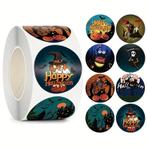 500 stickers labels – happy halloween pompoen 8, Huis en Inrichting, Ophalen of Verzenden, Nieuw