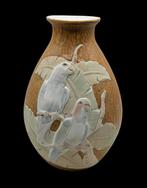 Vaas - Keramiek - Vogels en reliëf