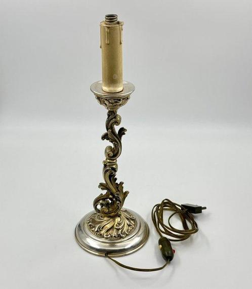 Tafellamp - Elegante tafellamp in 800 zilver - Barok, Antiek en Kunst, Antiek | Goud en Zilver