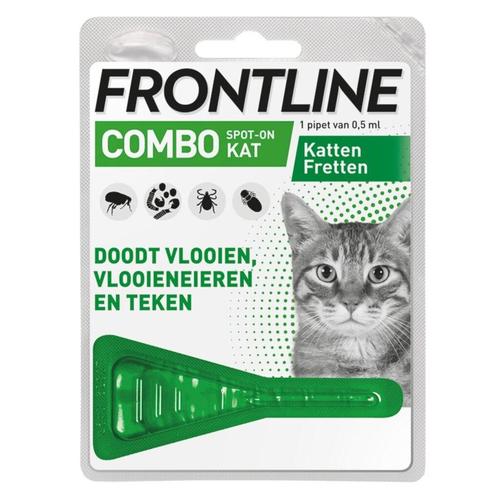 Frontline Combo Kat Vlooien- en Tekenbehandeling, Sport en Fitness, Gezondheidsproducten en Wellness, Nieuw, Verzenden