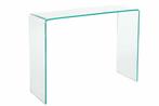 Extravagante glazen consoletafel FANTOME 100 cm transparant, Ophalen of Verzenden, Nieuw