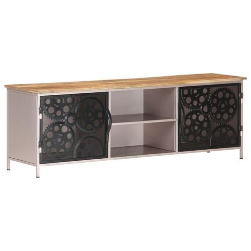 vidaXL Tv-meubel 120x30x40 cm ruw mangohout, Huis en Inrichting, Kasten | Televisiemeubels, 25 tot 50 cm, Nieuw, Overige houtsoorten