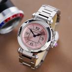 Cartier - Miss Pasha Pink Dial - W3140008 - Dames -, Sieraden, Tassen en Uiterlijk, Horloges | Heren, Nieuw