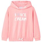 vidaXL Kindertrui met capuchon 104 felroze, Verzenden, Nieuw