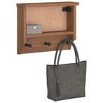 vidaXL Wandkapstok SANDNES 45x12x35 cm massief grenenhout, Huis en Inrichting, Woonaccessoires | Kapstokken, Verzenden, Nieuw