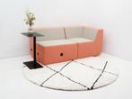 Modulaire bank Conceptual - stof beige en zacht oranje -, Werkplek, Ophalen of Verzenden, Gebruikt, Overige typen