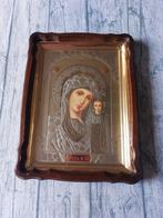 Icoon - Moeder Gods van Kazan - Hout - Riza (of Oklad)