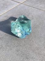 Zeer mooi stuk Medium formaat Andara glas in aquamarijn /, Verzamelen, Mineralen en Fossielen