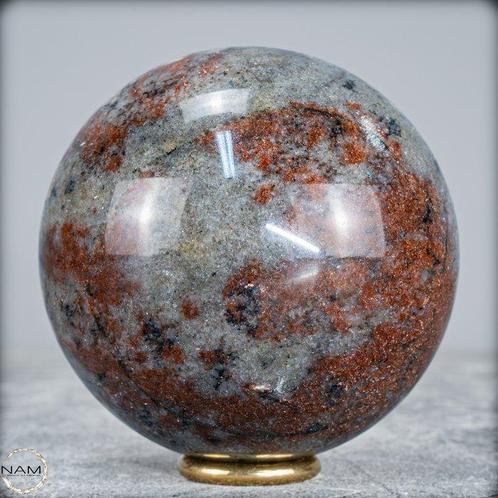 Mooie rode aventurijn Bol- 733.81 g, Verzamelen, Mineralen en Fossielen