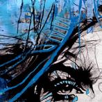 Vin Dantes - Bluetopia - Original Portrait, Antiek en Kunst, Kunst | Schilderijen | Modern