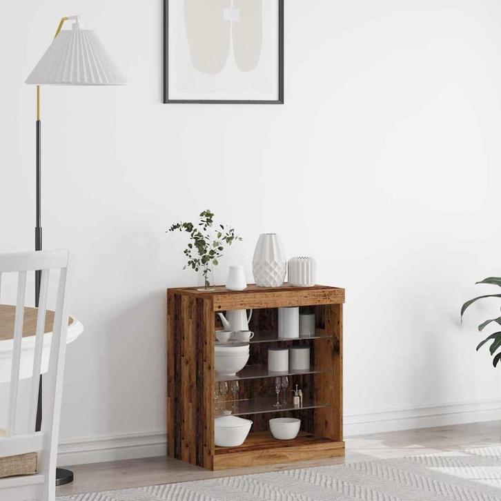 vidaXL Dressoir Oud hout 60.5 x 37 x 67 cm Bewerkt hout, Huis en Inrichting, Kasten | Dressoirs, Nieuw, Minder dan 50 cm, Overige houtsoorten