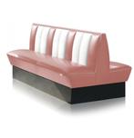 Classic Dubbele Retro Diner Bank Bel Air HW150 Dusty Rose, Huis en Inrichting, Banken | Bankstellen, Ophalen, Gebruikt