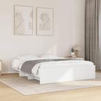 vidaXL Bedframe bewerkt hout wit 150x200 cm, Verzenden, Wit, Overige maten, 200 cm