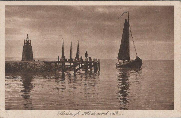HARDERWIJK - Als de avond valt, Verzamelen, Ansichtkaarten | Nederland, Verzenden