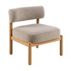*WOONWINKEL* Eiken Fauteuil Scandinavisch Design, Huis en Inrichting, Fauteuils, Verzenden, Nieuw, Stof