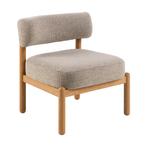 *WOONWINKEL* Eiken Fauteuil Scandinavisch Design, Huis en Inrichting, Fauteuils, Nieuw, Stof, Verzenden