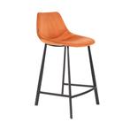 *WOONWINKEL* Dutchbone Franky Lage Fluwelen Barstoel Oranje