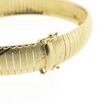 Gouden omega schakelarmband., Ophalen of Verzenden, Gebruikt, Overige kleuren, Goud