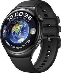 Huawei Watch 4 Active 46 mm zwart met fluorelastomeer bandje, Telecommunicatie, Overige Telecommunicatie, Zo goed als nieuw, Verzenden