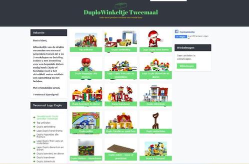 Tweedehands Duplo webshop Tweemaal, Kinderen en Baby's, Speelgoed | Duplo en Lego, Complete set, Zo goed als nieuw, Duplo, Ophalen of Verzenden