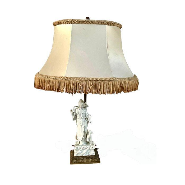 Lamp (2) - IJzer, Marmer, Porselein, Textiel, Antiek en Kunst, Curiosa en Brocante