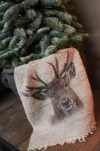 Shabby linnen doek Rendier 45 cm, Ophalen of Verzenden, Nieuw