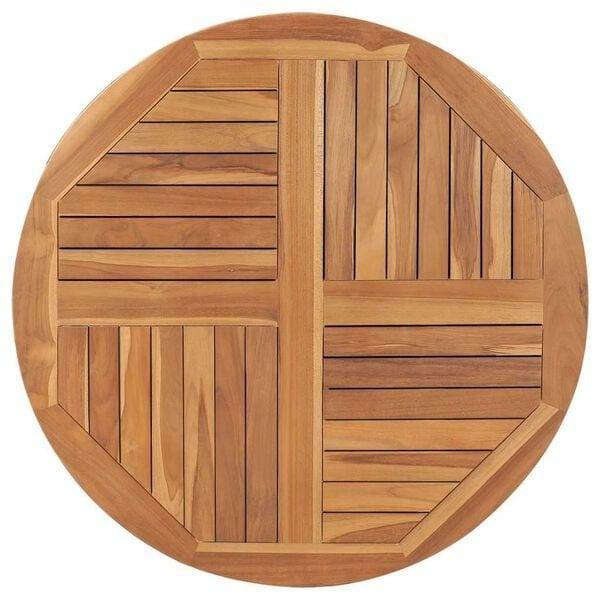 Teakhouten Tafelblad Rond 90cm | Gebruikt | 46% Korting, Huis en Inrichting, Tafelonderdelen, Tafelblad, Rond, Nieuw, Teakhout