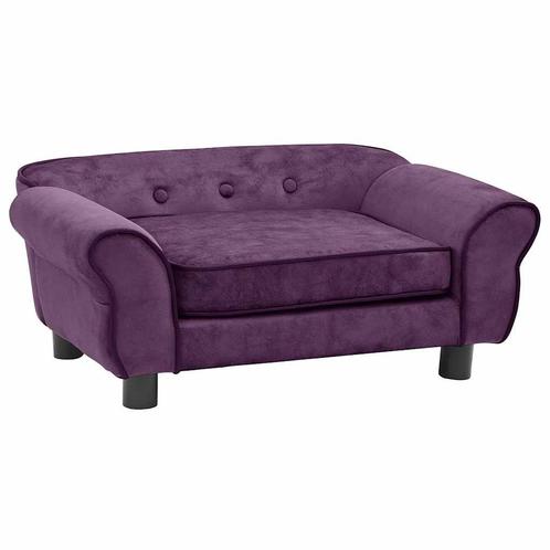 vidaXL Hondenbank 72x45x30 cm pluche bordeauxrood, Dieren en Toebehoren, Honden-accessoires, Nieuw, Verzenden