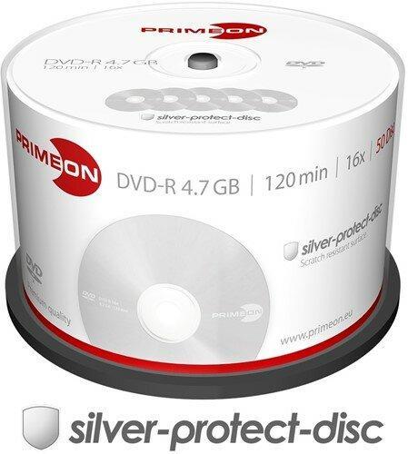 Primeon DVD-R 4.7 GB 50 stuks, Computers en Software, Beschrijfbare discs, Nieuw, Verzenden