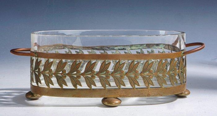 Schaal - Oostenrijks Art Nouveau Centrepiece met Rankend, Antiek en Kunst, Kunst | Designobjecten