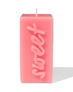 HEMA Kaars 12.5cm sweet roze 2+1 gratis, Verzenden, Nieuw