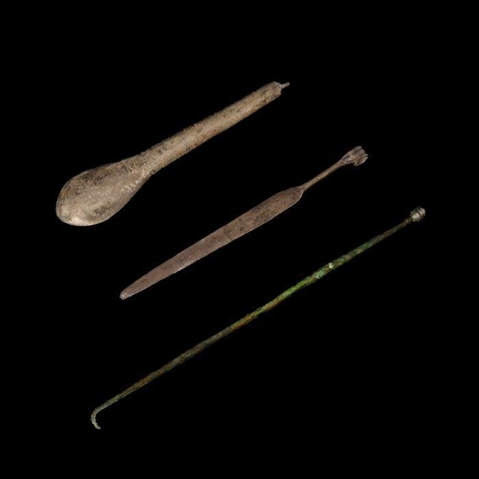 Oud-Romeins Brons, Zilver Verzameling medische instrumenten, Antiek en Kunst, Antiek | Overige Antiek