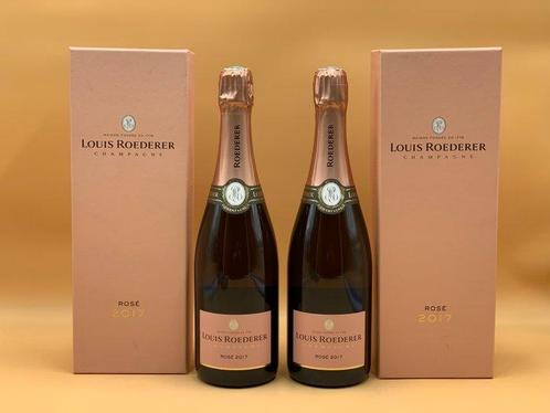 2017 Louis Roederer, Rosé - Champagne Brut - 2 Flessen (0.75, Verzamelen, Wijnen