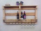 Robuust wijnrek van Pallet hout, Huis en Inrichting, Woonaccessoires | Wijnrekken, 5 tot 15 flessen, Verzenden, Nieuw, Minder dan 50 cm