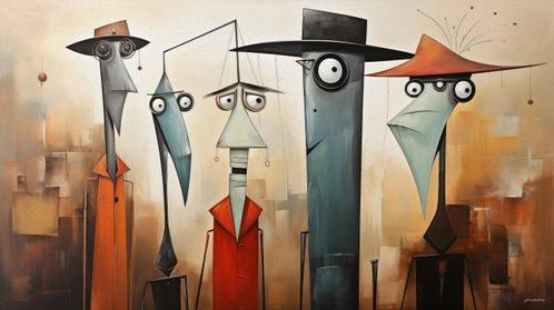 Giancarlo Colombo - GCD Art - Weirdos #19, Antiek en Kunst, Kunst | Schilderijen | Modern