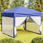 vidaXL Partytent inklapbaar met zijwanden 3x3 m blauw, Verzenden, Nieuw, Partytent