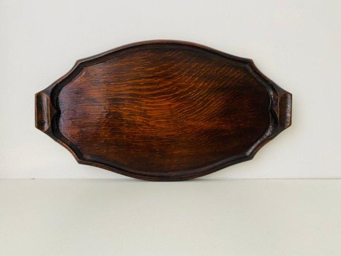 Dienblad - Mahonie, Antiek en Kunst, Curiosa en Brocante