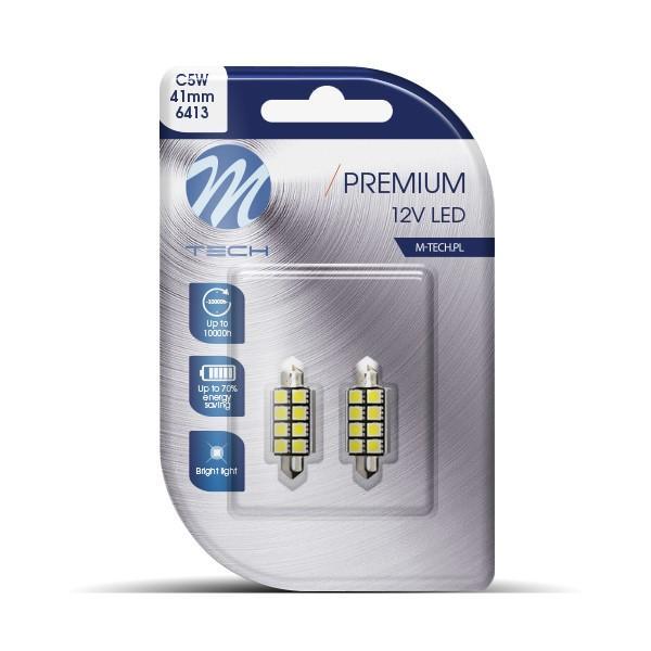 M-Tech LED C5W 12V 41mm - Premium 8x Led diode - Canbus..., Auto-onderdelen, Verlichting, Nieuw, Verzenden